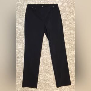 Ann Taylor Factory Full Length Low Rise Professional Pants (Black)